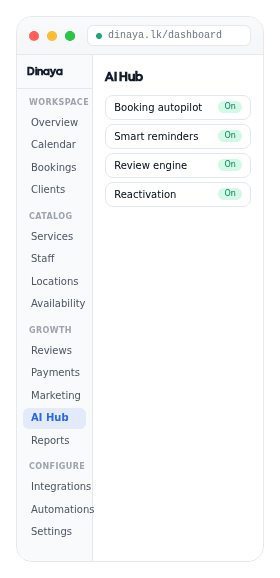 Dinaya dashboard